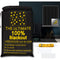 RUseeN PORTABLE BLACKOUT SHADES (118" X 57") 100% BLACKOUT MATERIAL - BLACK - Brand New