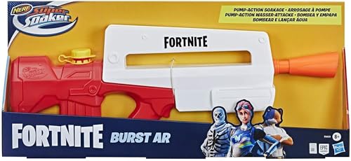 NERF SUPER SOAKER FORTNITE BURST AR WATER BLASTER - WHITE/RED Brand New