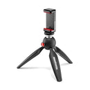 MANFROTTO MINI TRIPOD UNIVERSAL SMARTPHONE CLAMP MKPIXICLMII-BK - BLACK - Like New