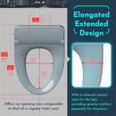 HILARILY Electric Heated Bidet Warmer Water Toilet Seat with Heated Seat - Like New