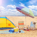 PORTAL BEACH CHAIR, 4 POSITION FOLDING BEACH CHAIRS WITH BACKPACK STRAPS - GREEN - Like New