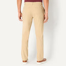 AMAZON ESSENTIALS MENS SLIM-FIT TRAVEL STRETCH PANT MEN 34X32 KHAKI TAN - Brand New