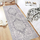famibay 2x6 Hallway Runner Rug Rubber Backing Washable Non Slip Soft - Grey - Brand New
