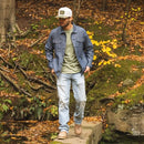 FIELD & STREAM MEN'S EPOCH LIGHTWEIGHT TWILL JACKET, MEN 2XL, DENIM - Brand New