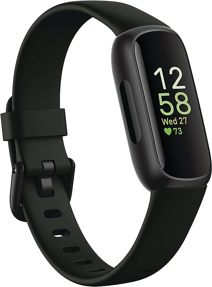 Fitbit Inspire 3 Health &-Fitness-Tracker Stress Management - Midnight Zen/Black Like New