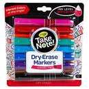 CRAYOLA DRY ERASE MARKERS 12CT TEACHER SUPPLIES CHISEL TIP WHITEBOARD 58-6545 - Like New