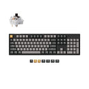 KEYCHRON C2 PRO WIRED FULL SIZE KEYBOARD QMK/VIA TACTILE BROWN SWITCH- BLACK - Like New