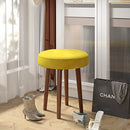 STARWAY Vanity Chair for Makeup Room Velvet Upholstere Round Rest Footstool - Like New