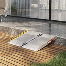 ORFORD Portable Wheelchair Ramp 2FT 28.74''L×23.8''W Handicap Ramps Aluminum - Brand New