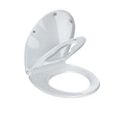 ECOEXPLORER TOILET SEAT COVER,PP ROUND TOILET SEAT WITH TODDLER SEAT - WHITE - Like New
