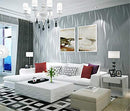 PRIMST 20.86" X 374" 3D WAVE STRIPE WALLPAPER NOT PEEL AND STICK - SILVER - Brand New