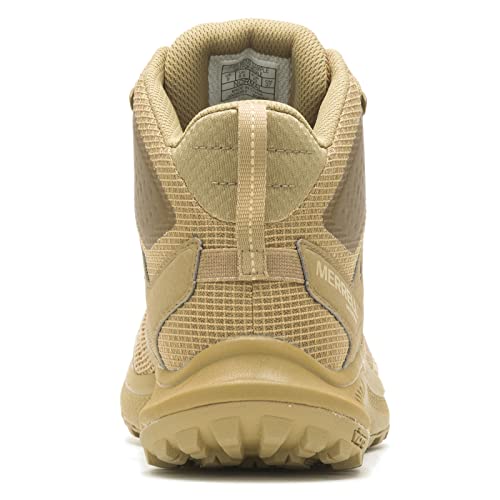 J005051 Merrell Men's Nova 3 Tactical Mid Waterproof Boot Dark Coyote Size 13 - Like New