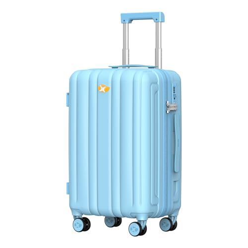 MGOB CARRY-ON 20 INCH (22X14X9) LUGGAGE HARD LIGHTWEIGHT POLYCARBONATE -BLUE Like New