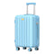 MGOB CARRY-ON 20 INCH (22X14X9) LUGGAGE HARD LIGHTWEIGHT POLYCARBONATE -BLUE Like New