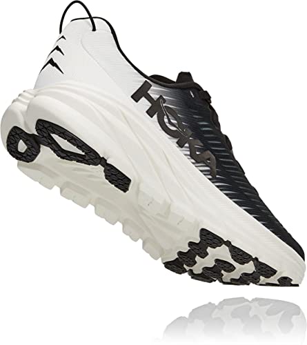 HOKA MEN'S RINCON 3 ROAD RUNNING SHOES - SIZE: MEN 9.5 - BLACK/WHITE - Like New