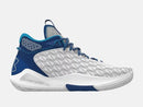 UNDER ARMOUR UNISEX HOVR HAVOC 5 CLONE TEAM - WHITE/ROYAL - SIZE M10 W11.5 - Like New