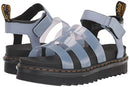 Dr. Martens Women's Blaire Jelly Sandal Zen Blue Glitter TPU&ZenBlue Pisa Size 7 - Like New