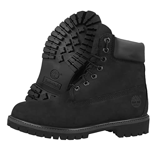 Timberland Men's 6 inch Premium Waterproof Boot Fashion - Black Nubuck - Size 8 Like New