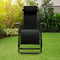 CARAVAN SPORTS ZERO GRAVITY OUTDOOR FOLDING PATIO RECLINER CHAIR - BLACK - Like New