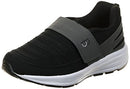 LOIRE-Z126 BOURGE MEN'S COMFORTABLE RUNNING SHOES - SLIP ON - SIZE 7, BLACK/GRAY Like New