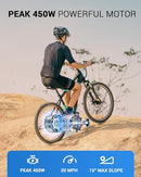 MULTIJOY EB262 Electric Bike Adults High-Power 350W Peak 450W Motor 36V Black - Like New