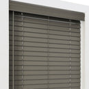 BLINDSTER 2 INCH PREMIUM CORDLESS FAUX WOOD BLINDS, 33 1/2 X 27 - GRAY - Like New