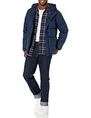 AMAZON ESSENTIALS MEN HEAVYWEIGHT HOODED PUFFER COAT NAVY SIZE M - Like New
