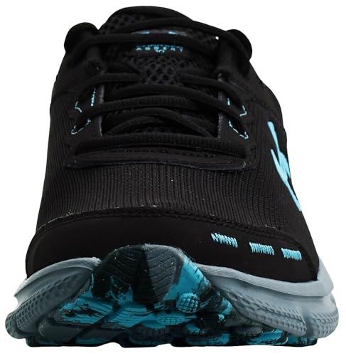 3026175 Under Armour Men Charged Assert 10 Black/Black/Blue Surf Size 12 Like New