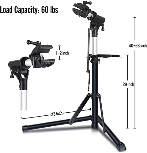 Sportneer Bike Repair Stand: Height Adjustable Bike Work Stand - BLACK - Like New
