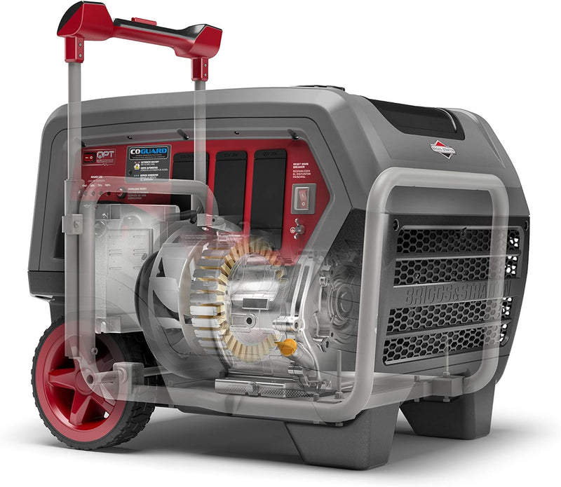 Briggs & Stratton Q6500 Quiet Power Series Inverter Generator 6500W - GRAY/RED - Like New