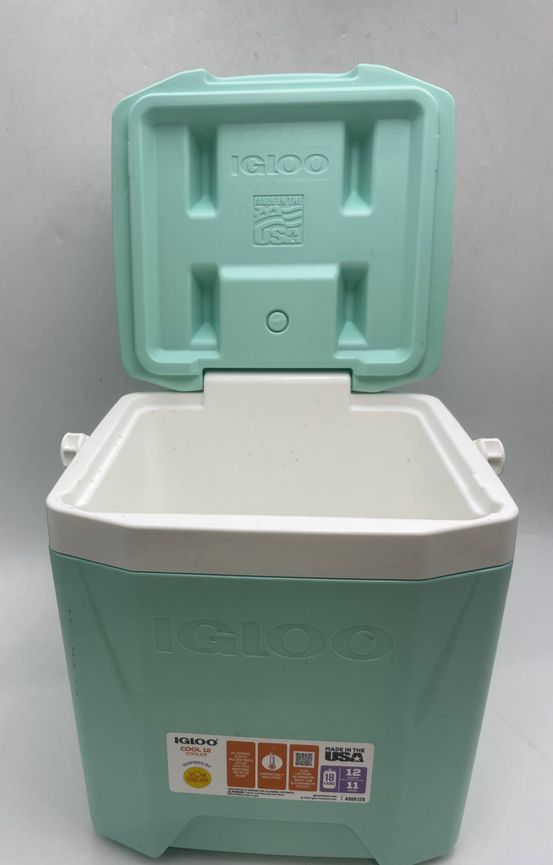 IGLOO 18 CANS/12QT HARD SIDED COOLER - SEAFOAM - Like New