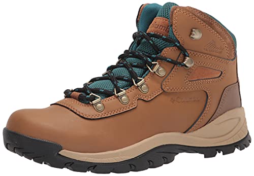 COLUMBIA WOMEN'S NEWTON RIDGE PLUS HIKING SHOE - ELK, RIVER BLUE - SIZE 8 - Like New