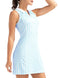 FKEEP WOMEN'S GOLF TENNIS DRESS V-NECK AND SHORTS WORKOUT SIZE M - BLUE PLAID - Brand New