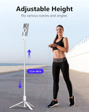 UBeesize Magnetic Tripod for iPhone with Remote, 64’’ Extendable, Tripod(White) - Like New