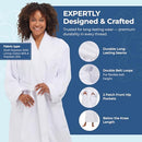 MONARCH Terry Lined Microfiber Hotel Robe with Pockets for Men and Women - Brand New
