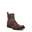 B08GTW29GR Cuadra Men's Boot in Genuine Leather Zipper Brown, Size 12 - Like New