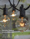 Outdoor String Light 50Feet G40 Globe Patio Lights with 52 Edison Glass Bulbs Like New