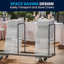 FLASH FURNITURE HERCULES SERIES PLASTIC FOLDING CHAIR WEIGHT CAPACITY - WHITE - Like New