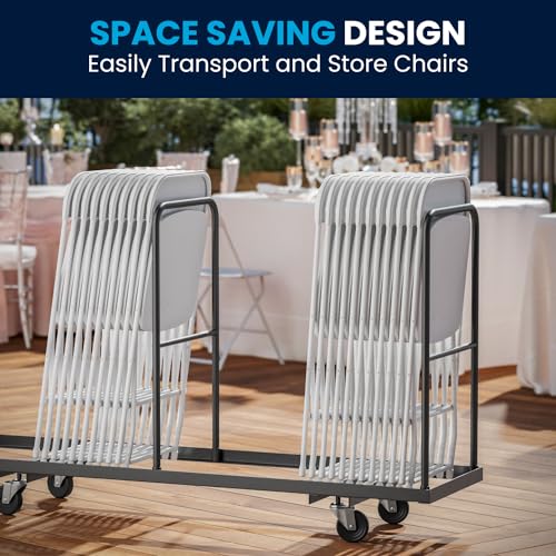 Flash Furniture Hercules Series Plastic Folding Chairs for Parties Weddings, 10 - Like New