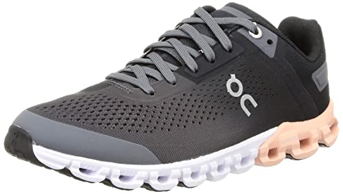 ON CLOUDFLOW WIDE WOMEN'S RUNNING SHOES, SIZE 7 WIDE, ROCK/ROSE - Like New