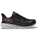 HOKA WOMEN WALKING SHOE SNEAKER - BLACK/ROSE GOLD - SIZE 8 - Like New