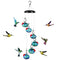 HEADAK LIFE CHARMING WIND CHIMES HUMMINGBIRD FEEDERS OUTDOORS WC6B - BLUE Like New