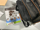 PET PEPPY 2 SIDE EXPANDABLE PET CARRIER (WITH WHEEL BASE) - GRAY,ORANGE - Like New