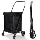 BIEAMA FOLDING SHOPPING CART WATERPROOF LINER 100LB MEDIUM - BLACK - Like New