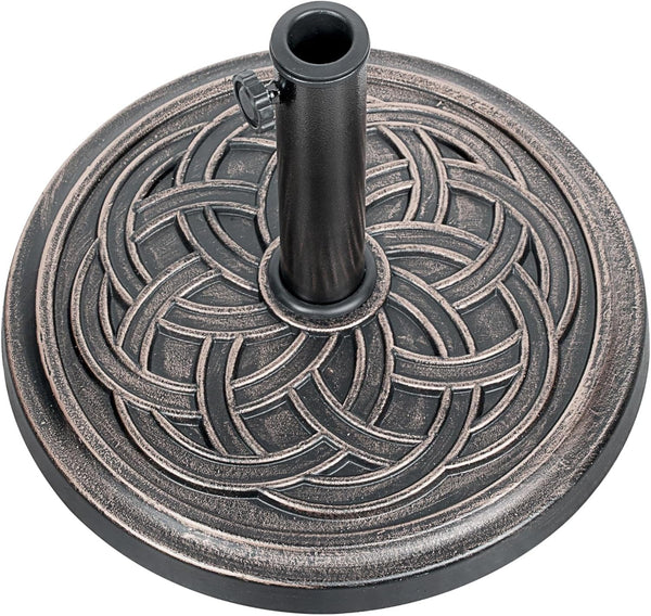 YSSOA 24.2 LBS 17.7" Market Umbrella Base Heavy Duty Round Patio Umbrellas - Like New