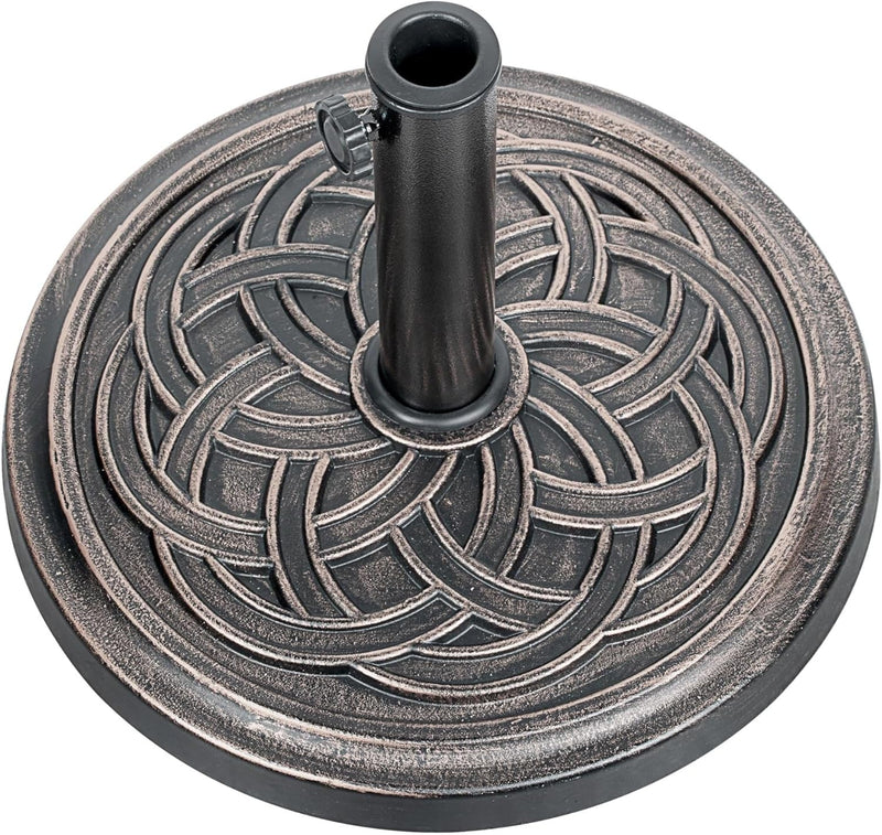 YSSOA 24.2 LBS 17.7" Market Umbrella Base Heavy Duty Round Patio Umbrellas - Like New