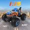 BESWIT MK724A 1:16 REMOTE CONTROL CAR or MONSTER TRUCK - BLUE/ORANGE - Like New