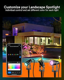 Lumary 56Ft Smart Landscape Lights Waterproof 6 Pack Low Voltage GI56A-1 - BLACK - Like New