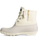 SPERRY WOMEN'S SALTWATER WOOL RAIN BOOT - IVORY - SIZE 9.5 Like New