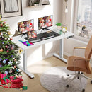 FAREXON ELECTRIC STANDING COMPUTER DESK 55X24 4 PRESET HEIGHTS 5524-WT - WHITE - Like New